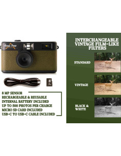 Screen Free Digital Cameras Forest Green 2